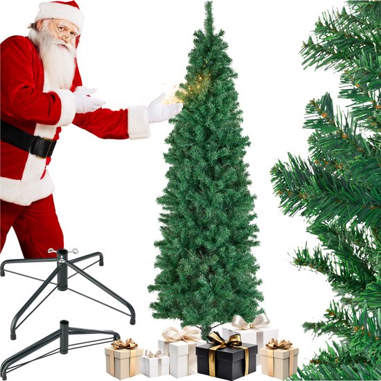 tectake® Künstlicher Weihnachtsbaum - Naturgetreu mit biegsamen Ästen - Voluminös - Stabil und einfach zu montieren - Künstlicher Weihnachtsbaum als Weihnachtsdekoration - 200 cm - 832 Äste - grün