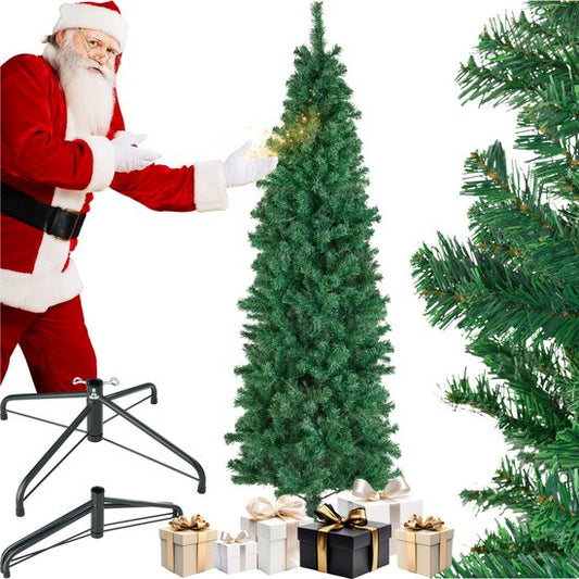 tectake® Künstlicher Weihnachtsbaum - Naturgetreu mit biegsamen Ästen - Voluminös - Stabil und einfach zu montieren - Künstlicher Weihnachtsbaum als Weihnachtsdekoration - 200 cm - 832 Äste - grün