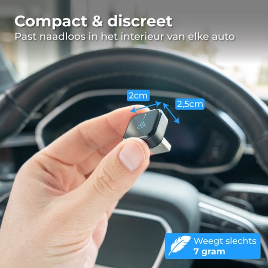 Nuvance CarPlay Dongle - Bluetooth Dongle - CarPlay Wireless - USB & USB C - Geeignet für Android Auto & CarPlay