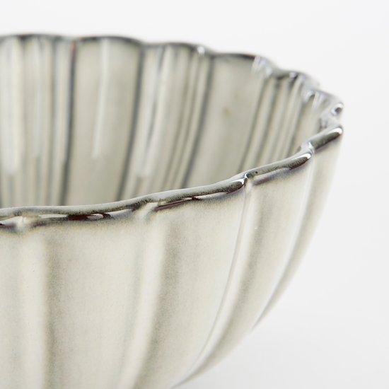 Mica Decorations Korfu Schale - H9 x Ø17 cm - Keramik - Grau