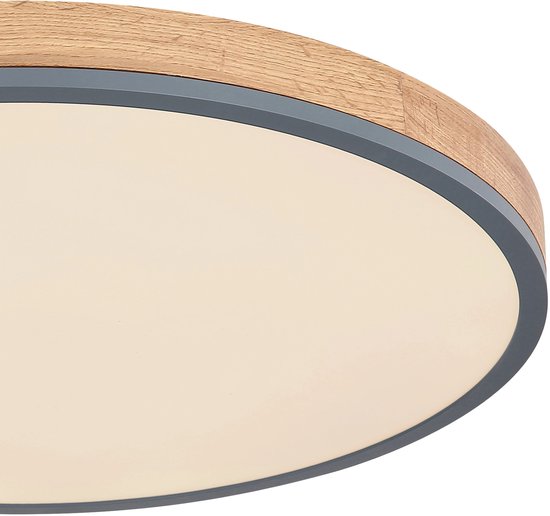 Globo Deckenleuchte Doro - grau - Metall - 60 cm - eingebautes LED-Modul - 416080WD4R-CCT