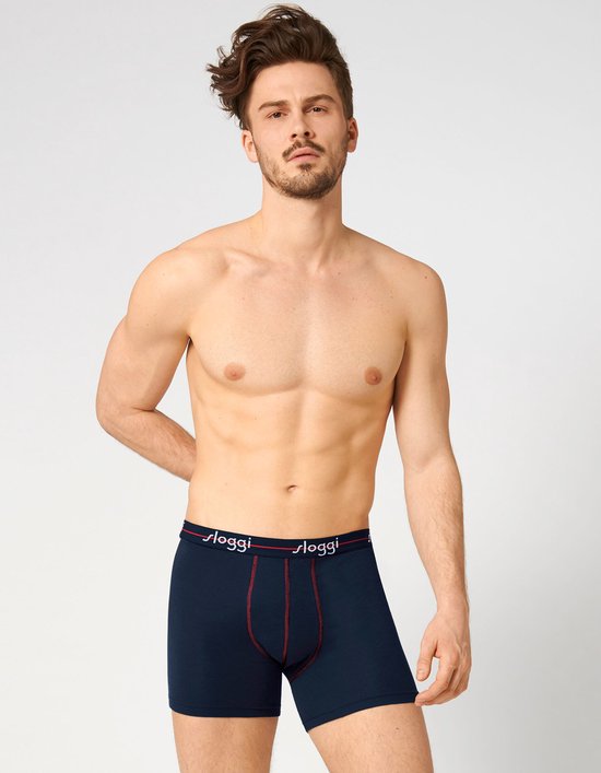 Sloggi Start Hipster Herrenslips 2er-Pack - rot & marineblau - Größe XXL