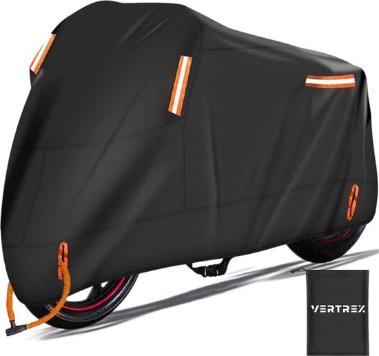 Vertrex Motorradabdeckung & Rollerabdeckung - mit Windschutzscheibe - Rollerabdeckung - Wasserdicht für draußen - Motorradabdeckung