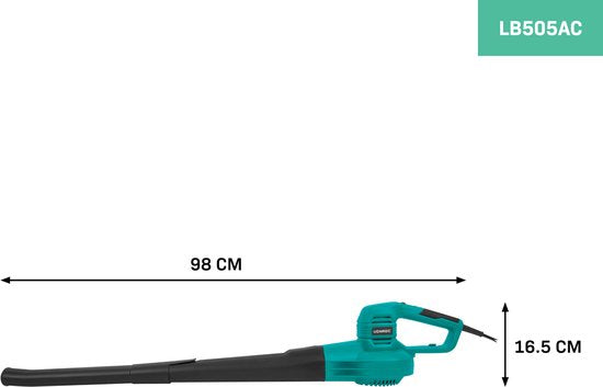 VONROC Laubbläser 650W - kabelgebundenes Modell - 2 Geschwindigkeiten: 120 km/h - 190 km/h