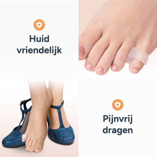 Alyze Toe Spread Silicon - 2 Stück - Hallux Valgus Corrector - Zehenschutz - Zehenspreizer - Zehenkorrektur - Hammer Toe Brace - Körperpflege