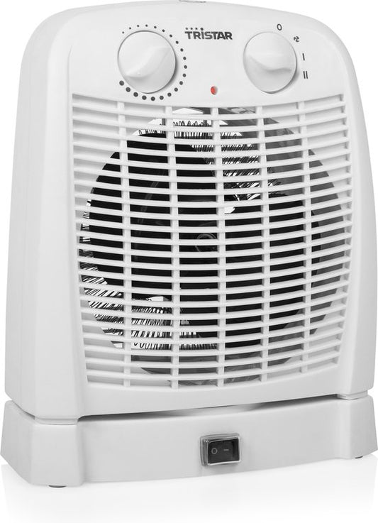 Tristar KA-5059 - Heizlüfter - 2 Heizstufen und Gebläse - Camping-Heizung - Weiß - Oszillierend - Überhitzungsschutz - Heizung für das Badezimmer
