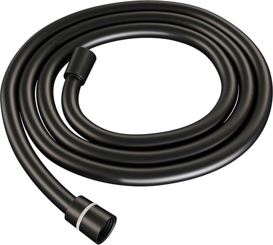 Brausegarnitur Brauer Aufputz Rund Schwarz 20cm Thermostatmischer Regenbrause Standhandbrause