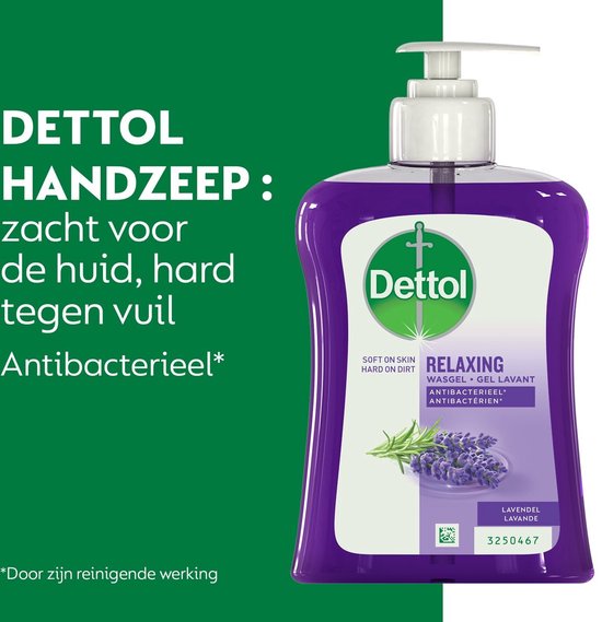 Dettol Waschgel - Beruhigend mit Lavendel- und Traubenextrakten - Handseife - 250 ml