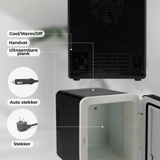 Denver Mini-Kühlschrank - Kühlung und Heizung - Hautpflege-Kühlschrank - 12v Auto-Anschluss - MFR404