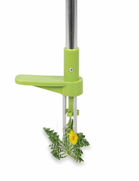 Kinzo Unkrautstecher - Gartengeräte mit langem Stiel - Unkrautentferner mit drei Zähnen - Ergonomisches Design - 100 cm
