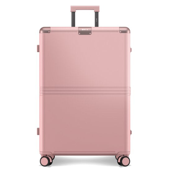 ONYX Hybrid Pro Check-in Koffer Large 100 Liter - Recyceltes Polycarbonat und reißverschlussloses Design - Reisekoffer mit TSA-Schloss und Spinnerrollen - Candy Pink