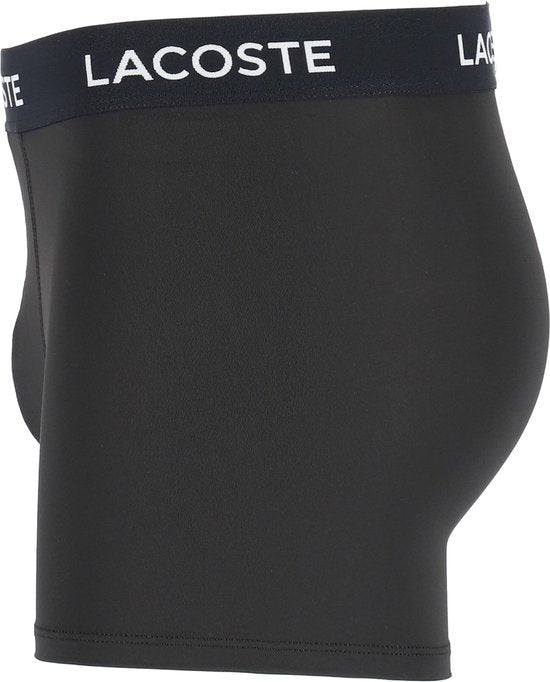 Lacoste Boxershorts Herren Mikrofaser Schwarz 3er-Pack - Größe M