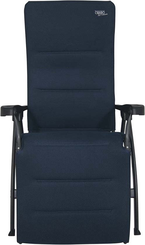 Crespo Relaxchair - AP/242 - Air-Deluxe - Ergonomisch & faltbar - Mit Kissen - Blau