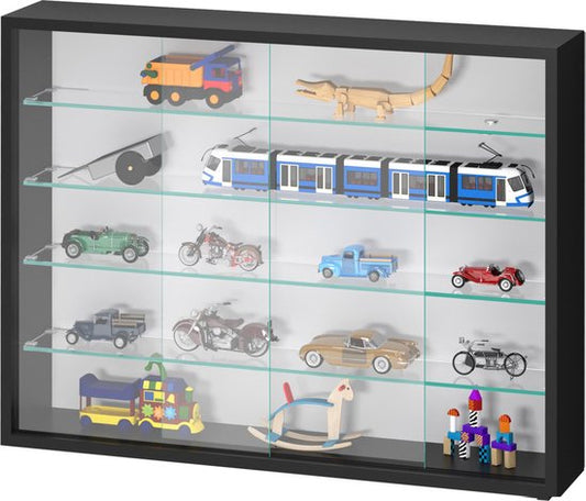Vitrine stehend Hängevitrine - Schiebetüren - 75 x 55 x 14 cm