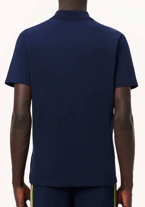 Lacoste Poloshirt, atmungsaktiv, dunkelblau (Navy) – Größe L – Herren