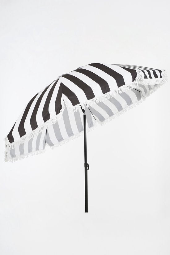 In The Mood Collection Osborn Sonnenschirm - H238 x Ø220 cm - Schwarz/Weiß