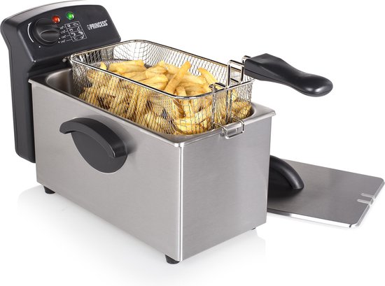 Friteuse 3 Liter - Princess 182626 Family Castel Friteuse 3 Liter - Kaltzone - Fassungsvermögen 3 Liter - Friteuse Princess - 2000W