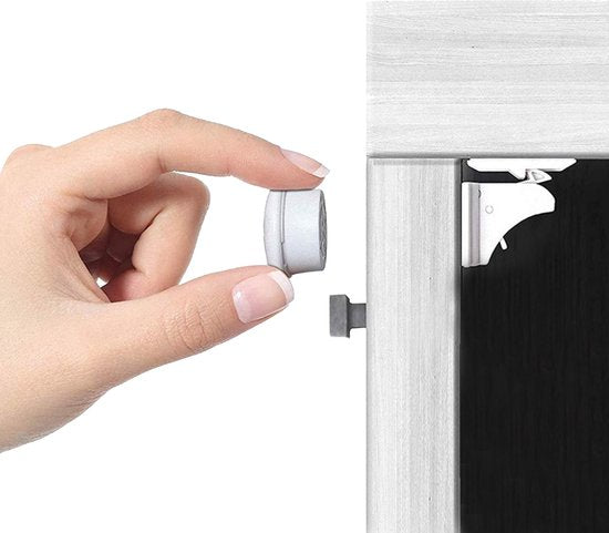 Roegaarden Kindersicherung Schränke - Schranksicherheit für Kinder - Kindersicherung Magnet - 4 Stück