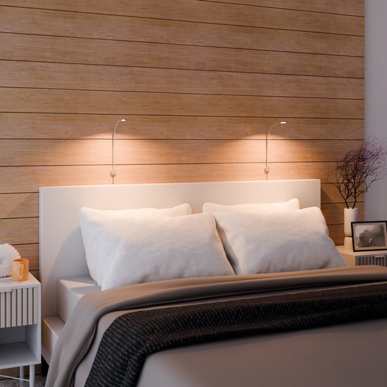 Nolt Leselampe für das Bett - Nachtlicht dimmbar - 2 Bettlampen - Bettlampe für das Schlafzimmer - Leselampen für das Kopfteil - Leselampe für Erwachsene