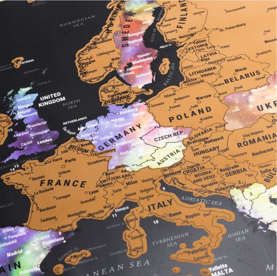 Atlas & Green Scratch Map - 2 Stück - Scratch Weltkarte - Weltkarte & Europa Karte - Poster Welt & Europa - 42x29,7 cm & 29,7x21 cm - Wanddekoration Weltkarte