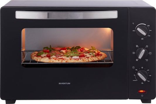 Inventum OV457B - Freistehender Umluftofen - Drehtisch - 45 Liter - 2000 Watt - 6 Programme - Schwarz