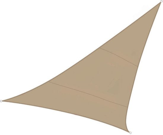 Perel Schattentuch, wasserdurchlässig, luftdurchlässig, 5 x 5 x 5 m, 180 g/m², HDPE, Dreieck, champagner