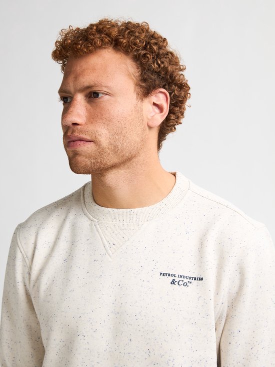 Petrol Industries – Herren-Sweatshirt „Pagosa“ mit Logo-Aufdruck – Weiß – Größe L