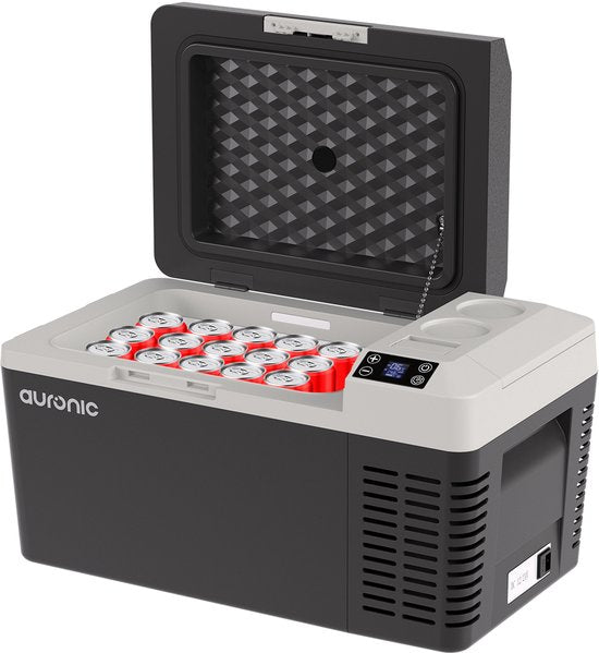 Auronic - Elektrische Kühlbox - 20L - Schwarz/Grau
