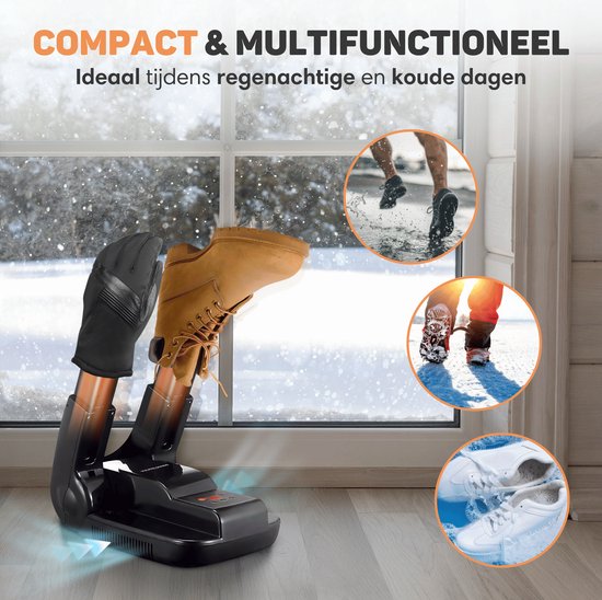 Vulpes Goods® Tech - Schuhtrockner und -erfrischer mit Ozon - Ozon & Trockenfunktion - Inkl. 10 Schuh-Erfrischer - PRO Version