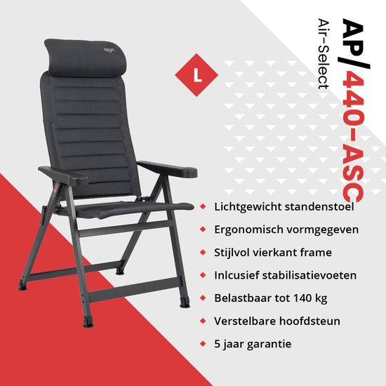 Crespo - Strandkorb - AP/440 - Air-Select - Kompakt - Grau