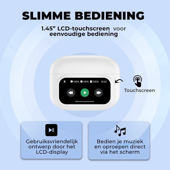 Denver Wireless Earphones Bluetooth - ANC (Aktive Geräuschunterdrückung) - Ohrhörer - Touchscreen - TWD305