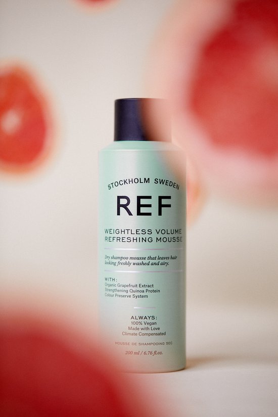 REF Stockholm - Schwereloses Volumen-Mousse - 200 ml (2-in-1 Innovation Trockenshampoo & Volumen-Mousse)