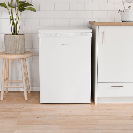 KitchenBrothers Kühlschrank - 127L - Eisfach - Tischmodell - Freistehend - Weiß