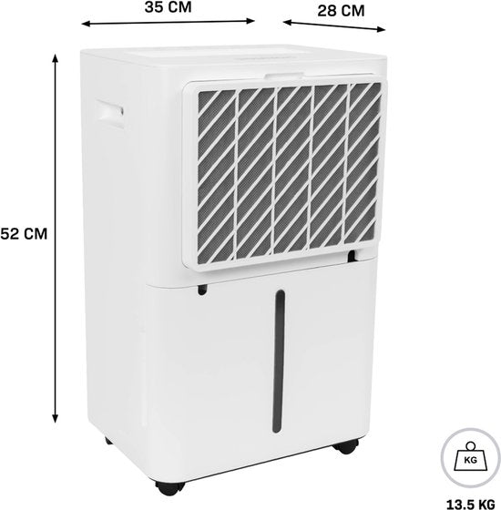VONROC Luftentfeuchter - 20L/Tag - 4.5L Wassertank - Wifi & App Steuerung - HEPA & Carbon Luftfilter