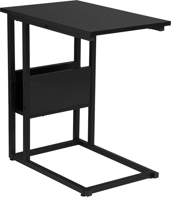 Couchtisch - Beistelltisch - Beistelltisch - Loungetisch - Wohnzimmertisch - Akzenttisch - Schwarz - 55x36x59,5cm