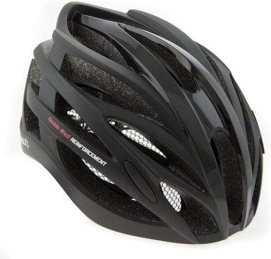 AGU Tesero Fahrradhelm - Schwarz - L/XL - inkl. Insektenschutzgitter