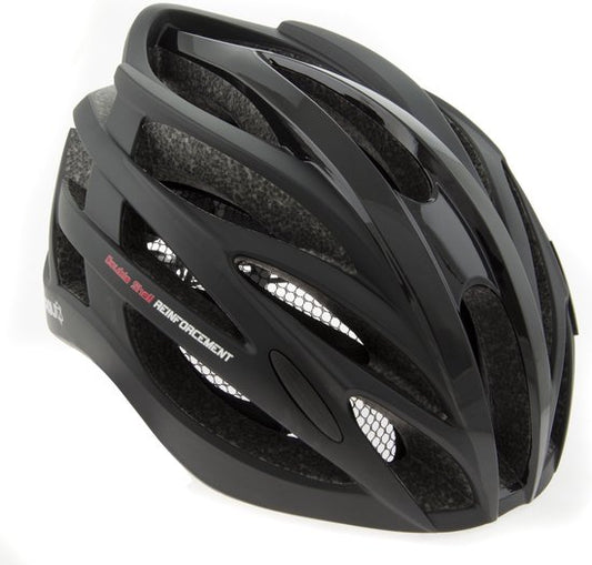 AGU Tesero Fahrradhelm - Schwarz - L/XL - inkl. Insektenschutzgitter