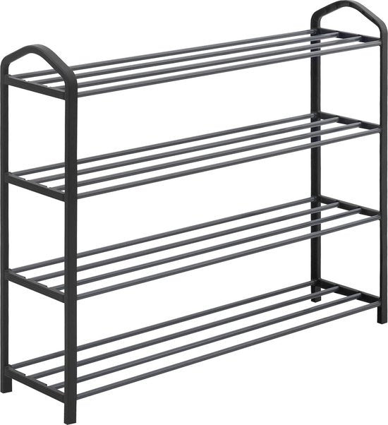 Schuhregal - Schuhorganisator - Schuhständer - Schuhhalter - Schuhregal - Schuhaufbewahrung - Schuhdisplay - Grau - 79x19.5x62cm
