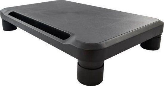 BRASQ Monitorständer Schwarz MS100 - Monitorständer für Laptop oder Display - Höhenverstellbar 38x24x11,2 cm