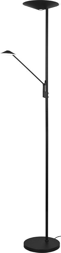 Trio leuchten Brantford - LED Stehleuchte - 36.5W - Farbe einstellbar - Dimmbar - Rund - Schwarz - Aluminium