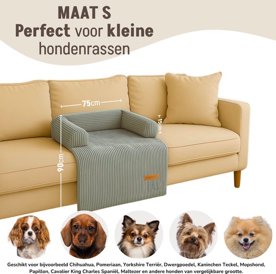 By Cee Cee Original Hundedeckenbank - Hundedeckenbank - Hundekorb - Premium - komplett mit Reißverschluss - Rippenstoff - Dunkelgrau - 75x90 - Größe S