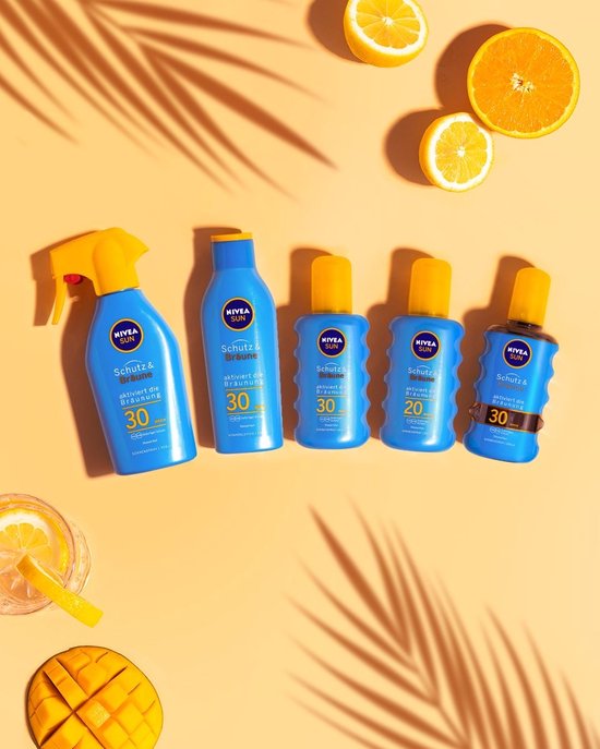 NIVEA SUN Protect & Bronze Sonnenschutzspray - SPF 30 - Sonnenspray - Wasserfest - Bräunungsfördernd - 200 ml