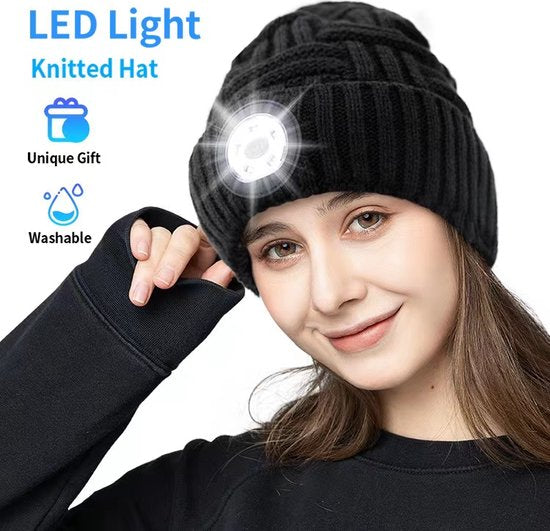 Garpex® Komfortabler Hut mit LED-Beleuchtung - LED-Hut Einheitsgröße
