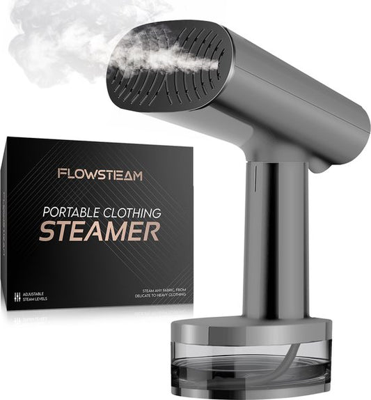 FLOWSTEAM® Luxus-Wäschedampfer - Handdampfer - Wäschedampfer - Matte Gray Edition