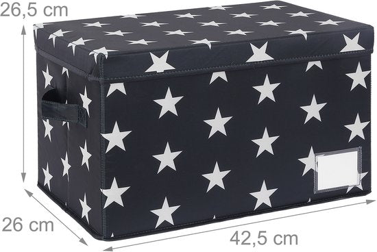 Aufbewahrungsbox für Weihnachtskugeln - für 30 Kugeln - mit Etikett - grau