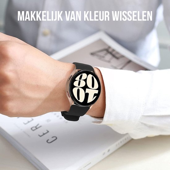 Podec Smartwatch Multicolour 6er Set - Silikonband 20mm - Uhrenarmband passend für Samsung Galaxy Watch Active / Active2 40 & 44mm / Galaxy Watch 3 41mm / Galaxy Watch 42mm / Galaxy Watch 4 & 4 Classic / Watch 5 / 5 Pro / Watch 6 / 6 Classic