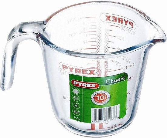 Messbecher, 0,5 Liter - Pyrex | Classic Prepware