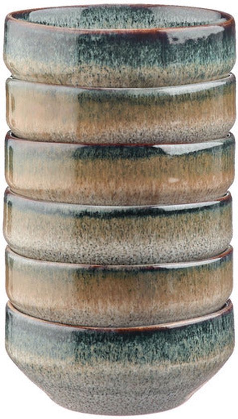 GENESIS Schale Ø 8 cm – 6 Stück – Erde