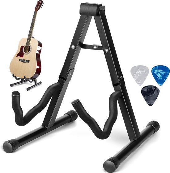 Finesse Gitarrenständer - Universal - Akustisch & Elektrisch - Schwarz
