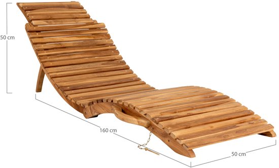 Housenordic Liegestuhl Arrieta - Naturholz
